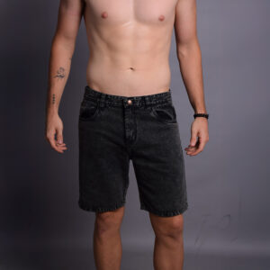 Bermuda Denim Negro Acid – Peppers Street