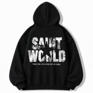 Hoodie Star Negro Blanco – Peppers Street