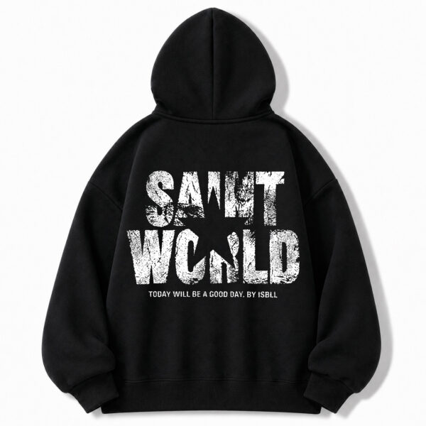 Hoodie Star Negro Blanco – Peppers Street