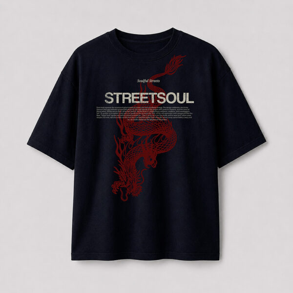Oversize Dragon Azul Guindo – Peppers Street