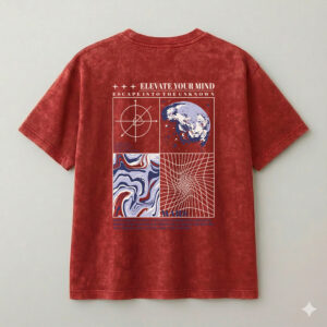 Oversize Elevate Rojo Blanco – Peppers Street