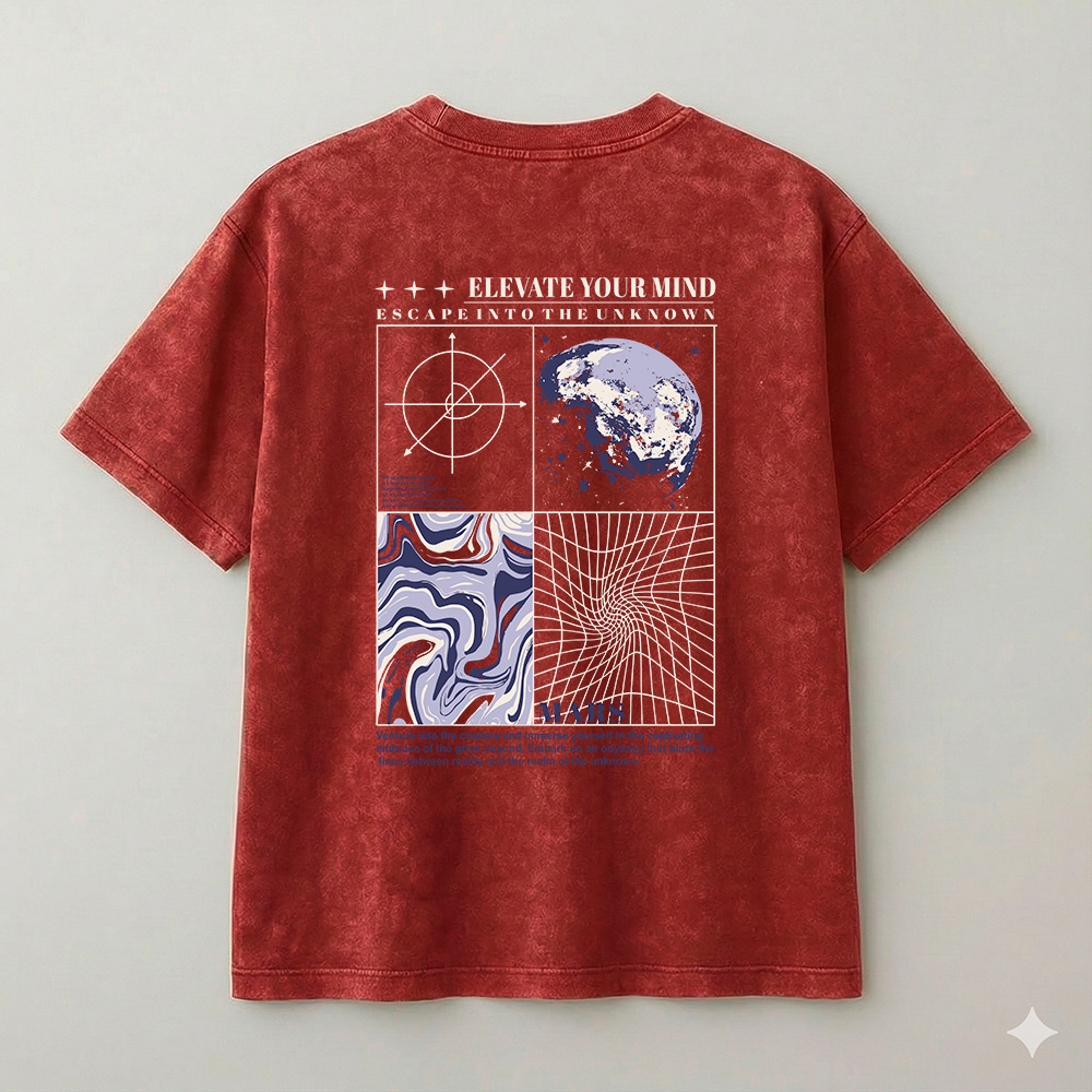 Oversize Elevate Rojo Blanco – Peppers Street
