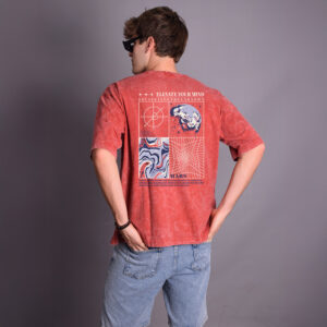 Oversize Elevate Rojo Blanco – Peppers Street