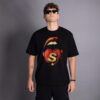 Oversize Lengua Negro Amarillo – Peppers Street