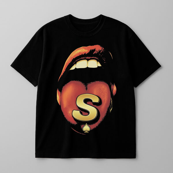 Oversize Lengua Negro Amarillo – Peppers Street