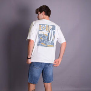 Oversize Life Blanco Azul – Peppers Street