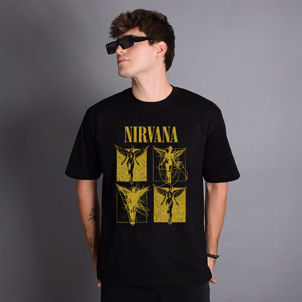 Oversize Nirvana Negro Amarillo – Peppers Street