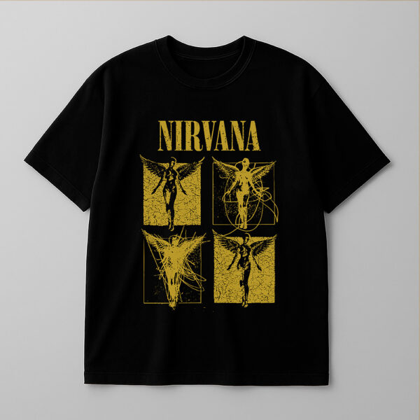 Oversize Nirvana Negro Amarillo – Peppers Street