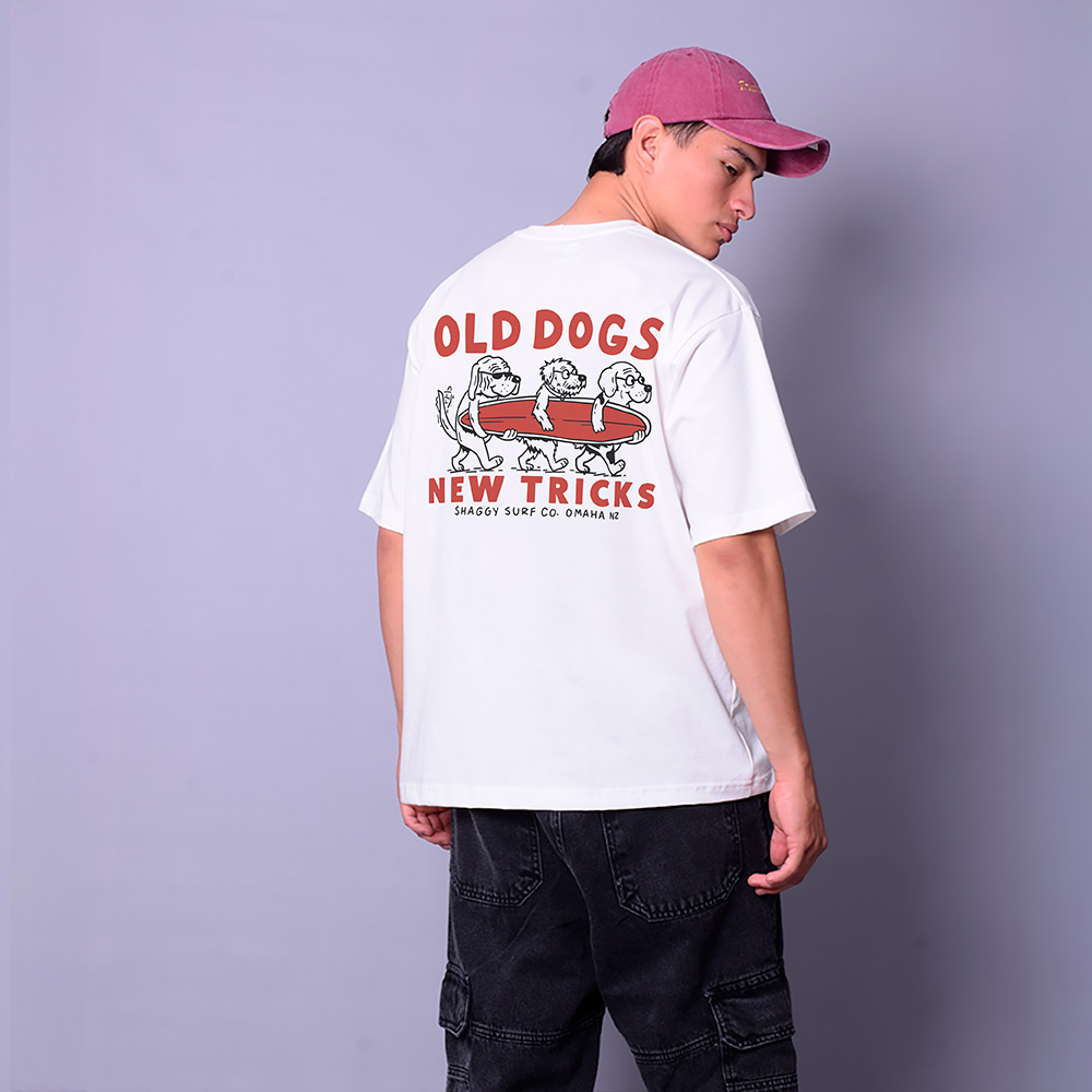 Oversize Old Dogs Crudo Rojo – Peppers Street
