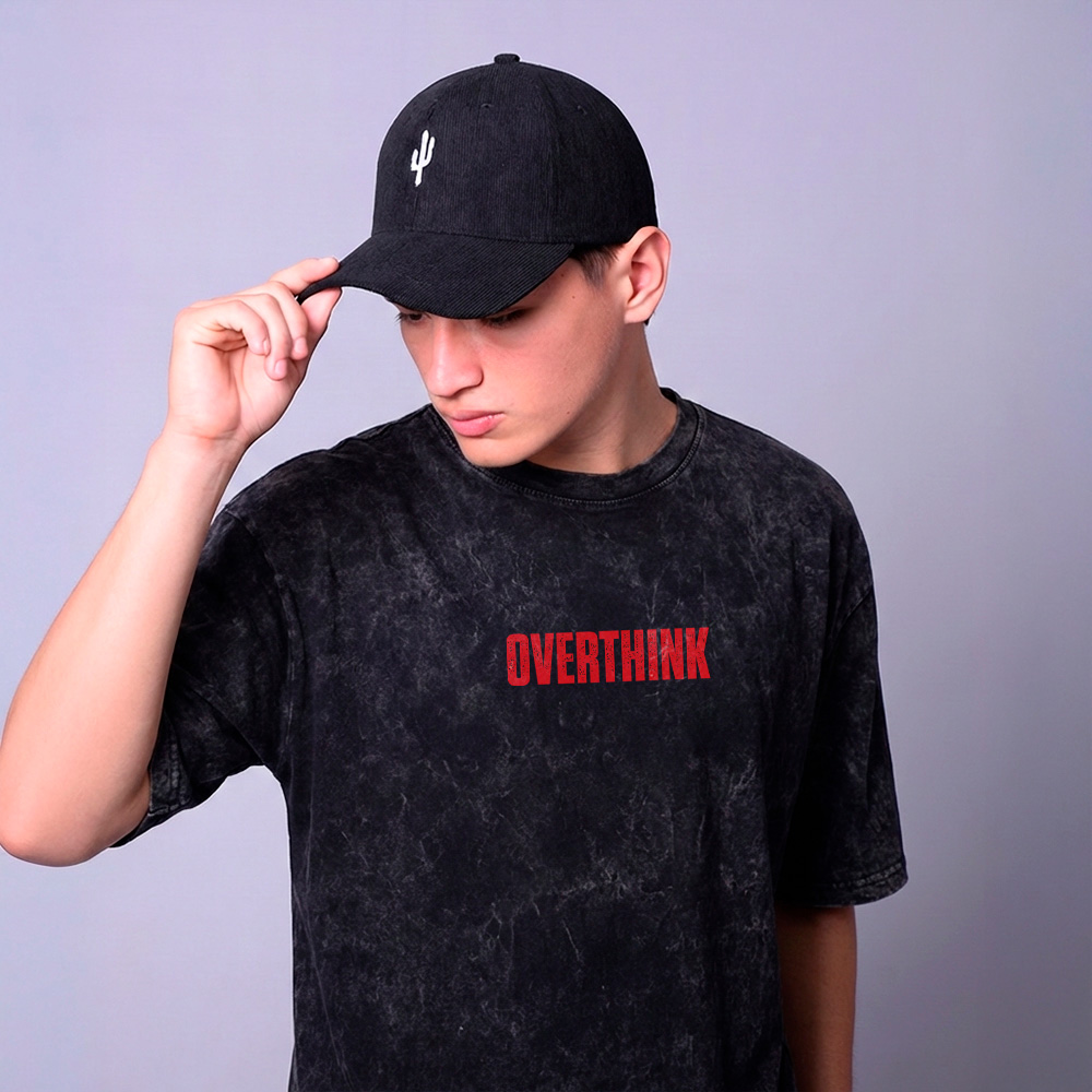 Oversize Overthink Negro Acid – Peppers Street