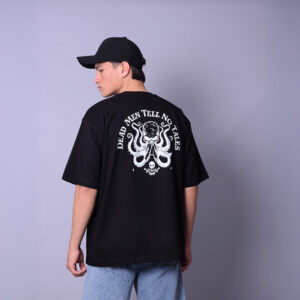 Oversize Pulpo Negro Blanco – Peppers Street