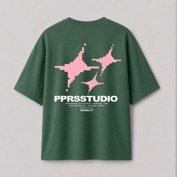 Oversize Studio Verde Rosado – Peppers Street