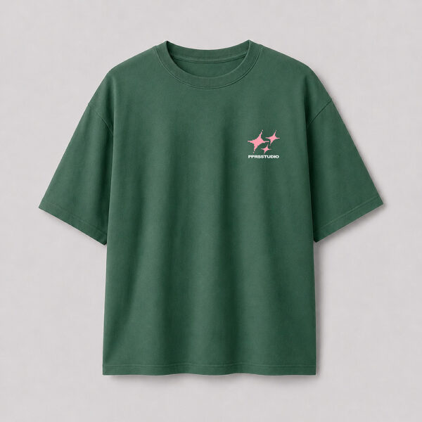 Oversize Studio Verde Rosado – Peppers Street