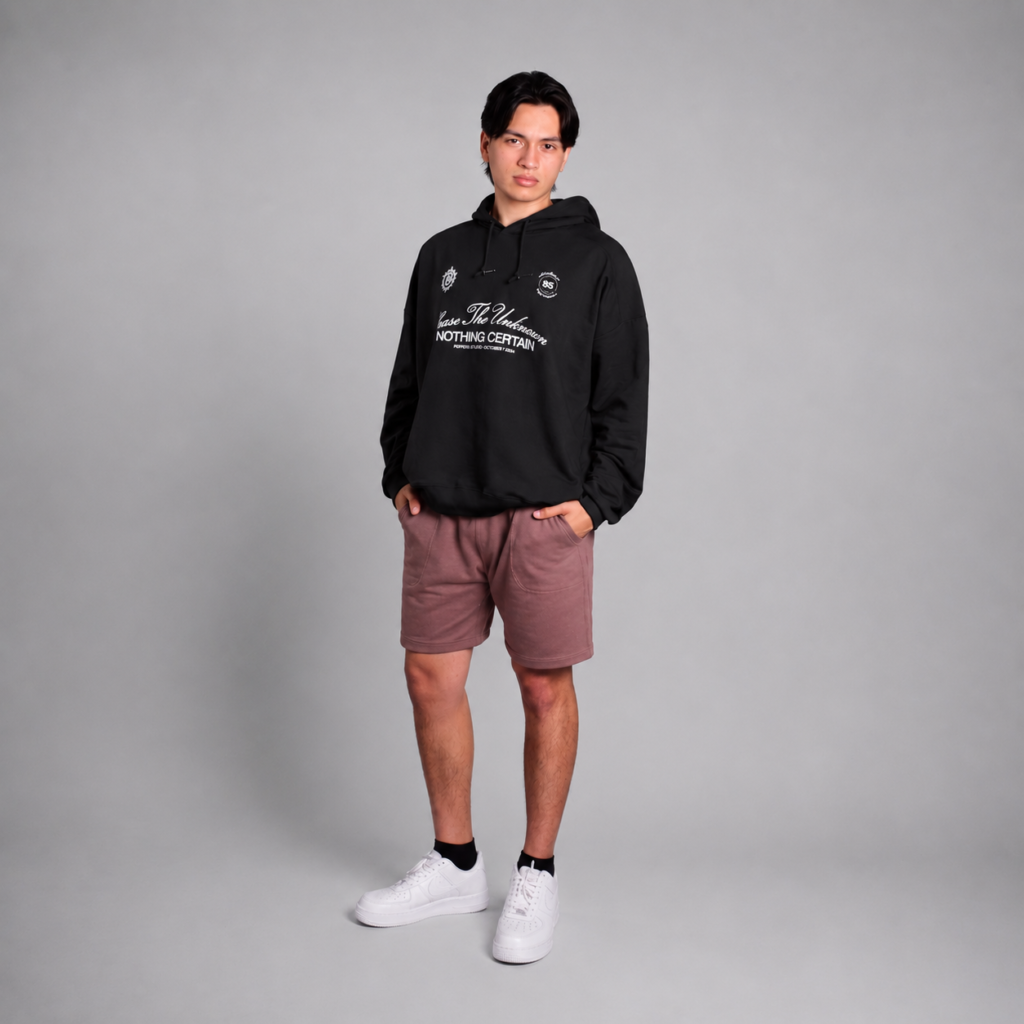 Hoodie Unknown Negro Beige