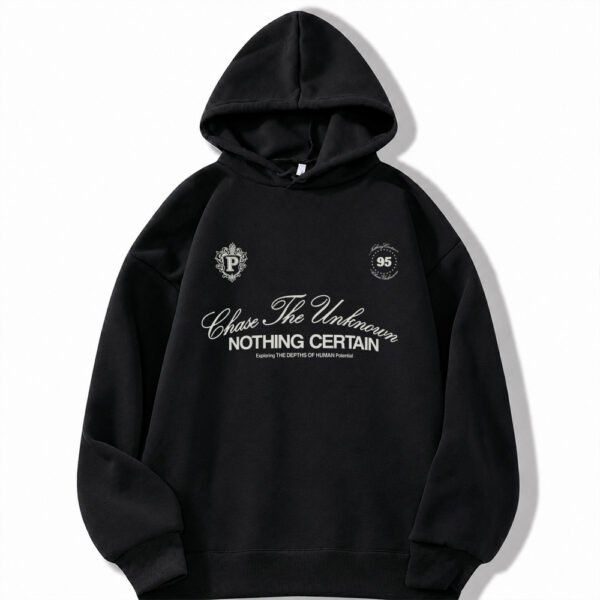 Hoodie Unknown Negro Beige