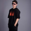 Oversize Mixtape Negro Naranja